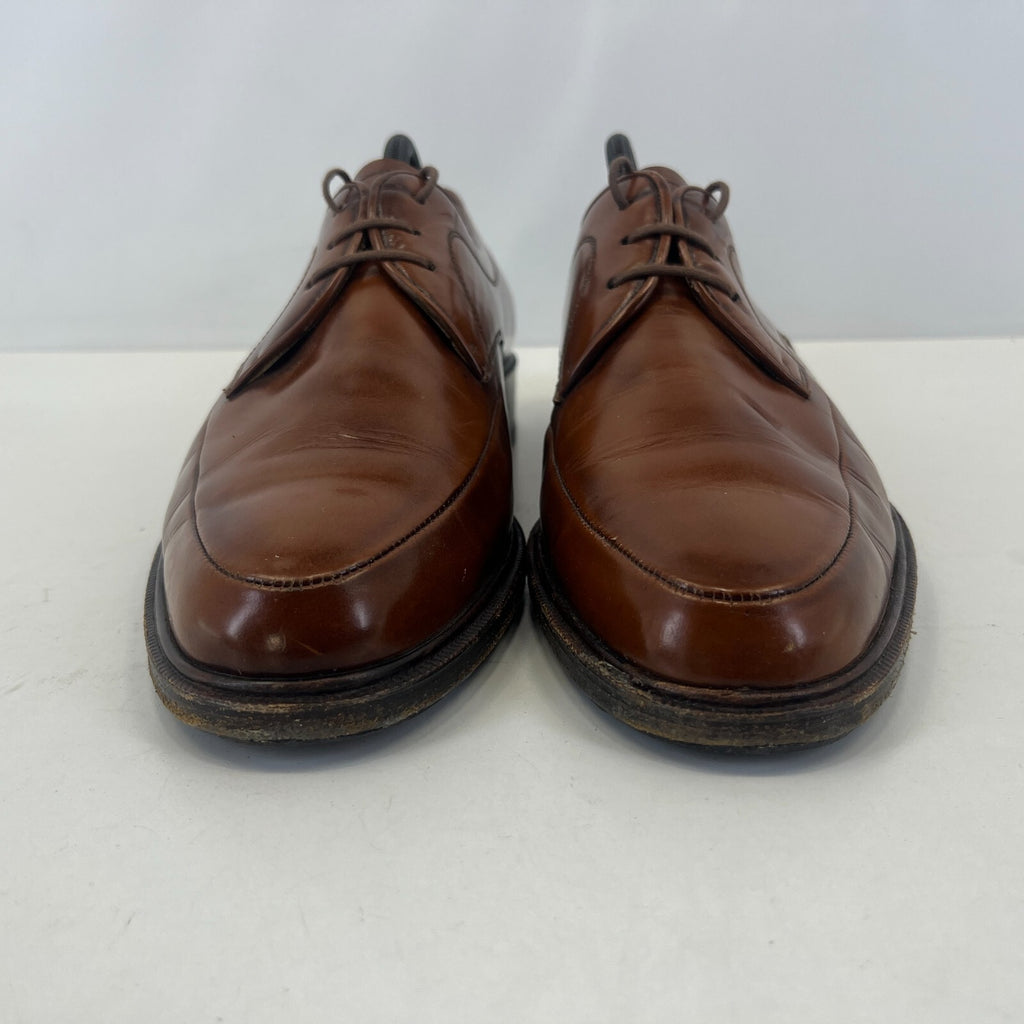 Sajoma Men's Leather Oxford Loafers Dress Shoes Brown size UK 8 Made in Portugal