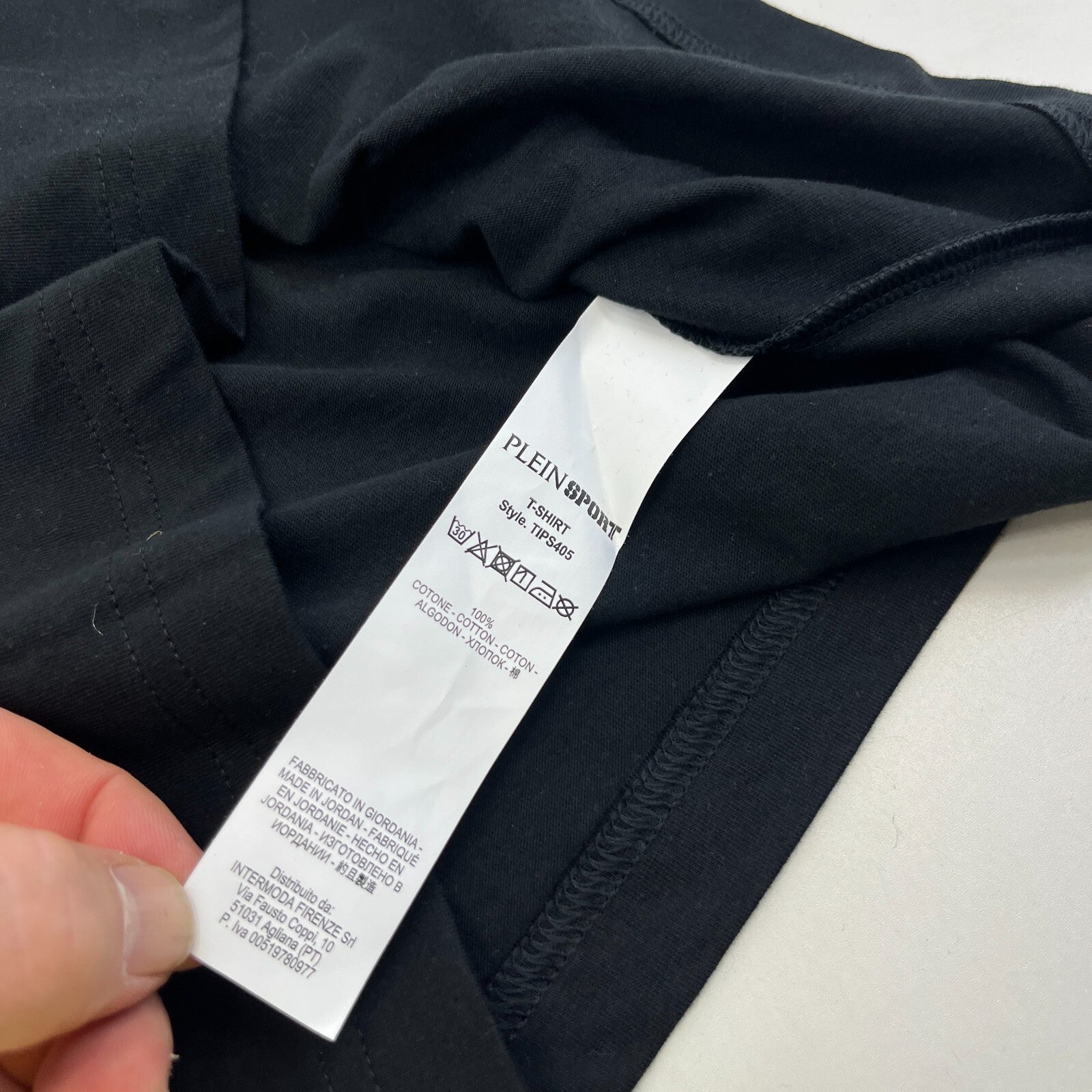 Plein Sport T-Shirt Men's size Small Black Short Sleeves