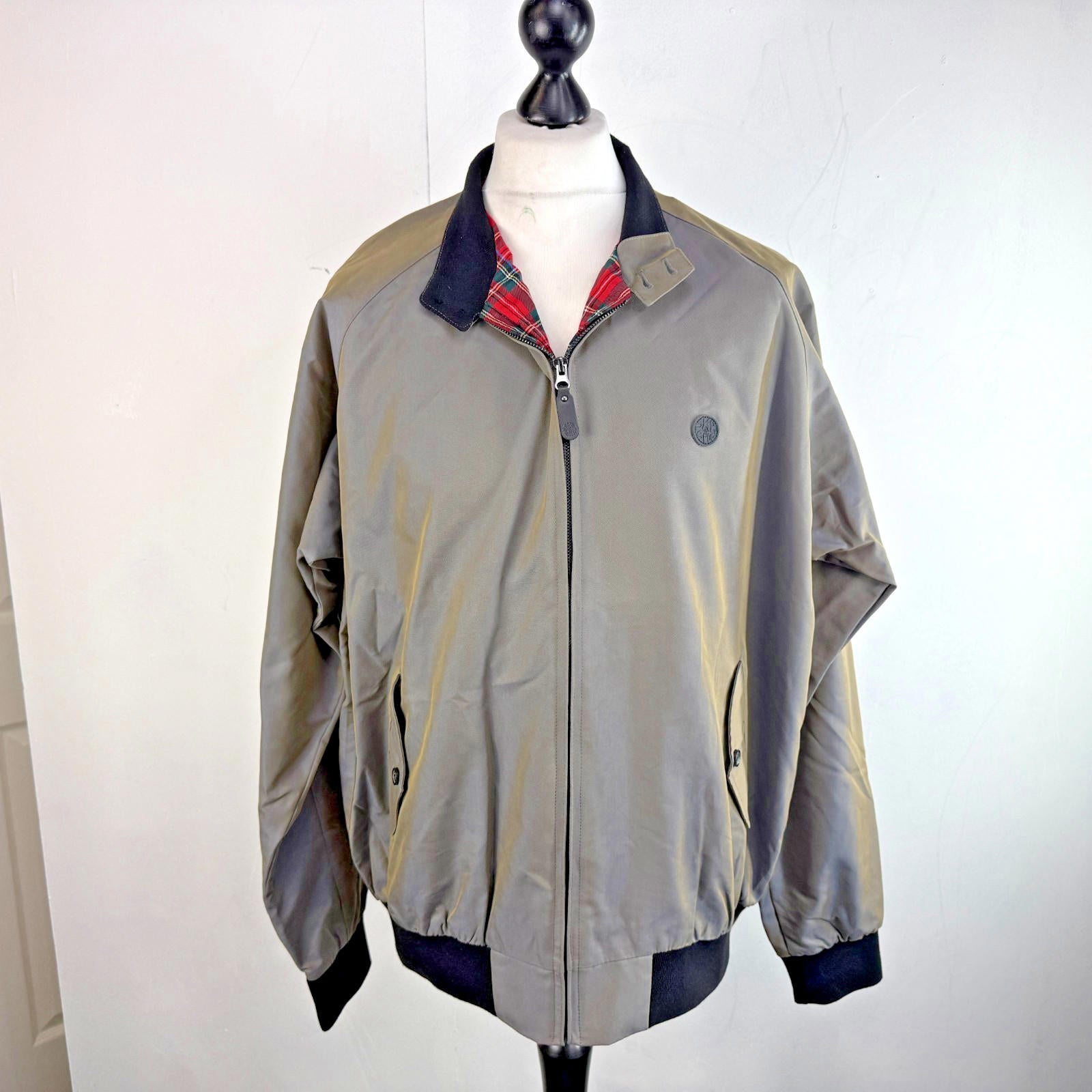 Ska & Soul Harrington Bomber Jacket Storm Grey Mens 3XL Reggae Skinhead Mod