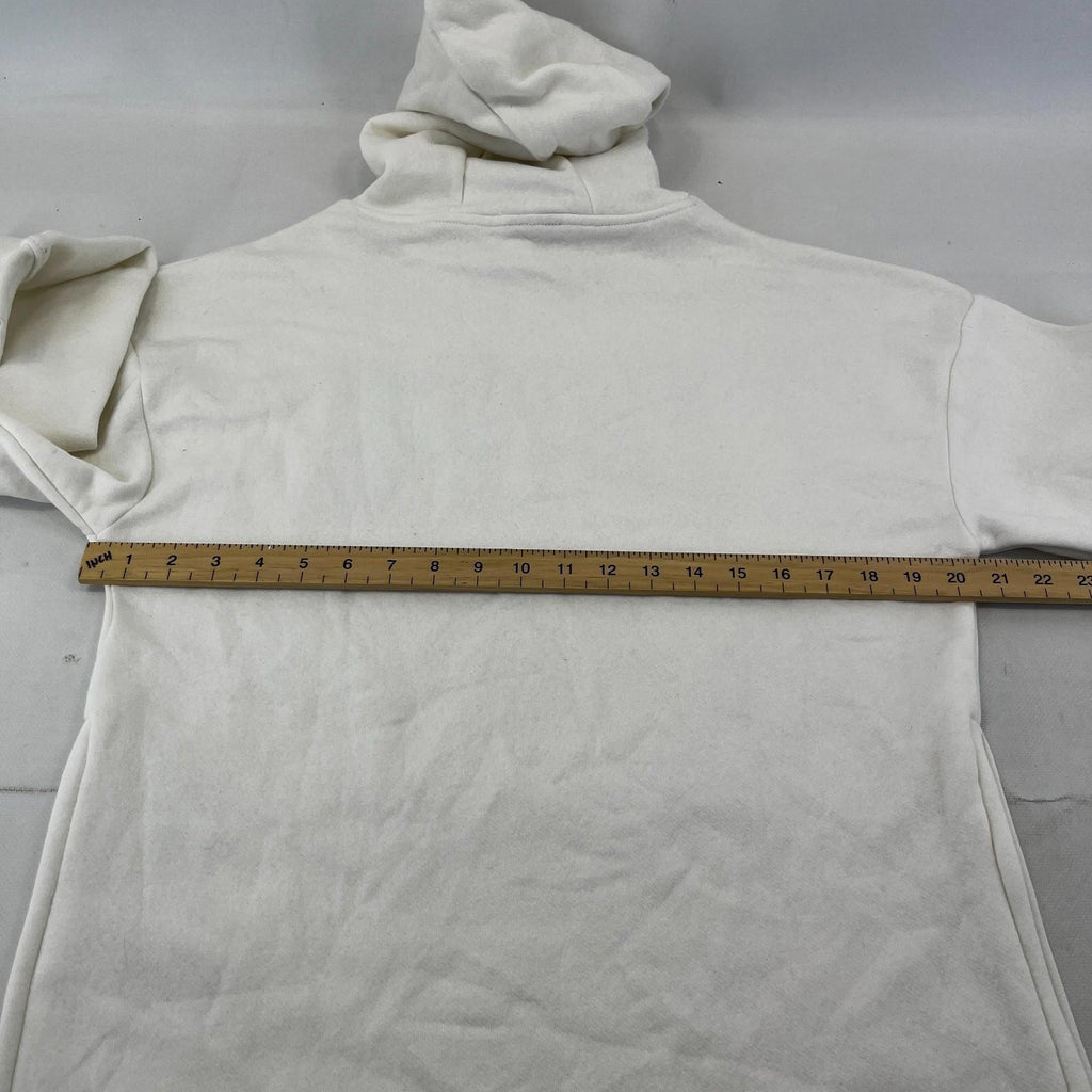 Bench Women's Hoodie Sweatshirt in White with Spellout size 8 Loose Fit - New