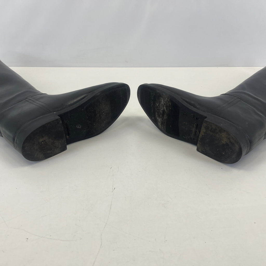 Aigle Black Leather Horse Riding Boots size UK 2.5 EU 35