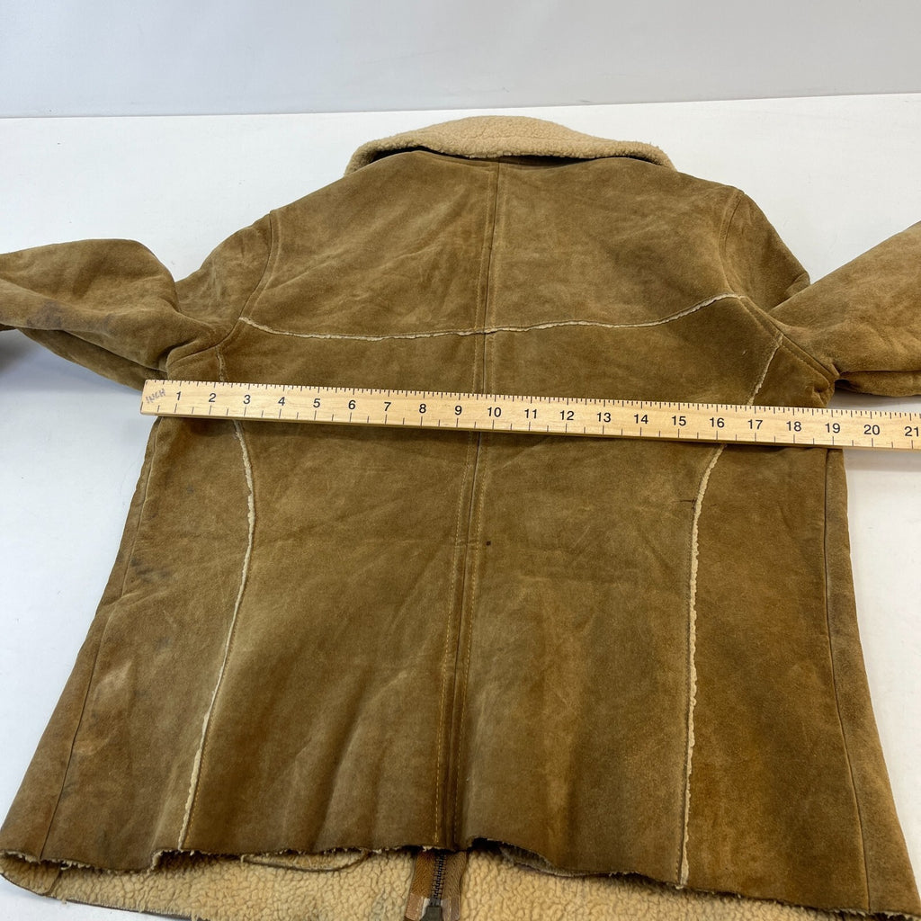 Vintage GAP Suede Leather Jacket Fleece Lined Ladies size Medium