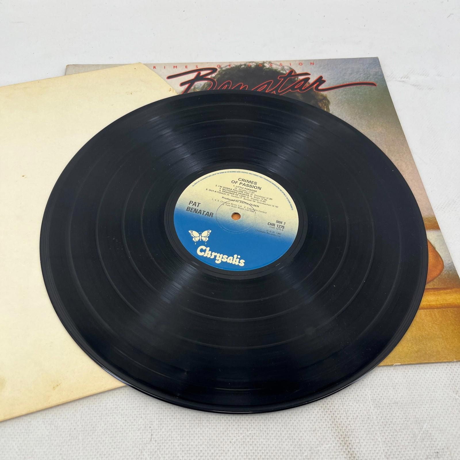 Pat Benatar Crimes of Passion 1980 12" LP chr1275 Original Vinyl Newwave Pop