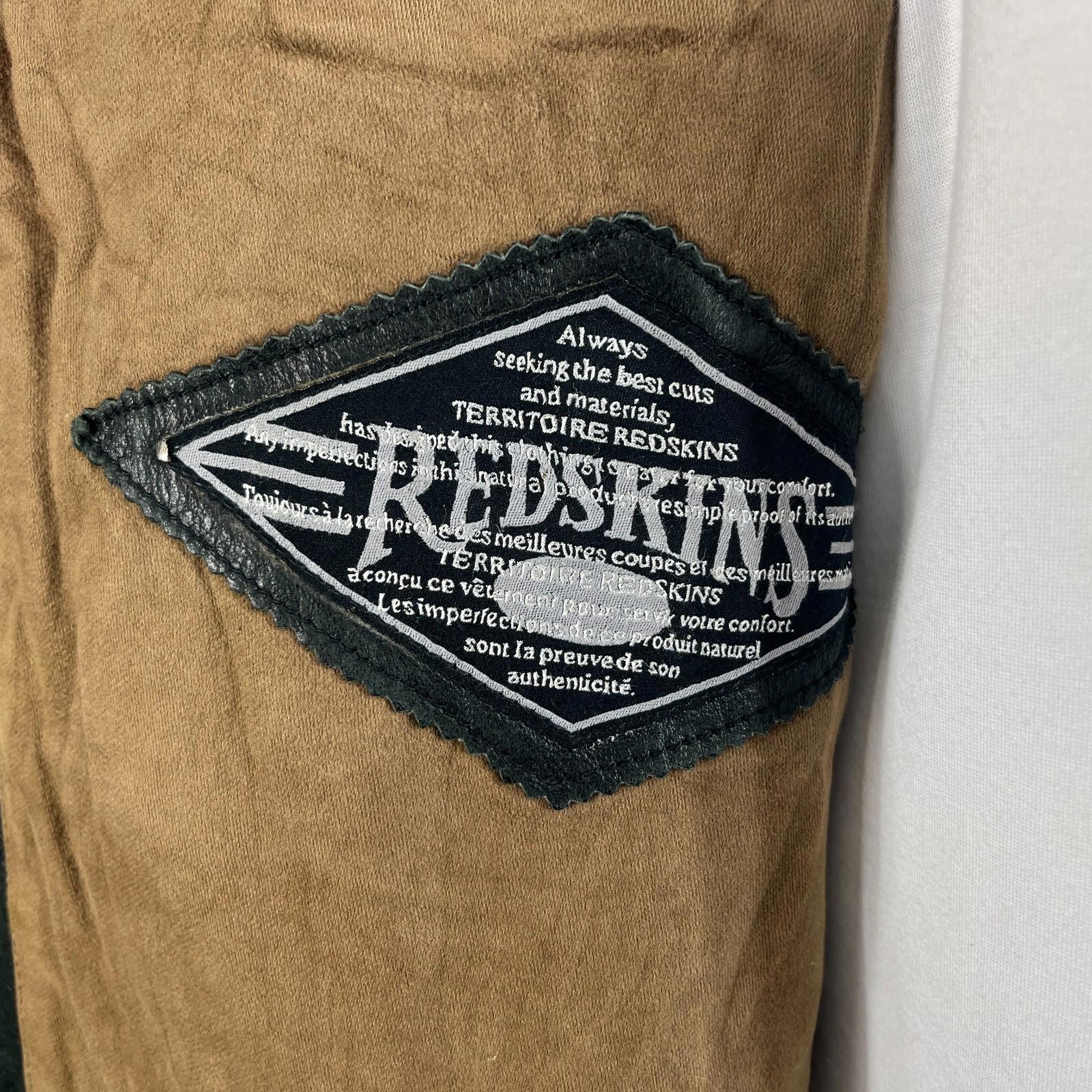 Redskins Vintage Distressed Look Black Leather Mid Length Jacket Men’s size 3XL