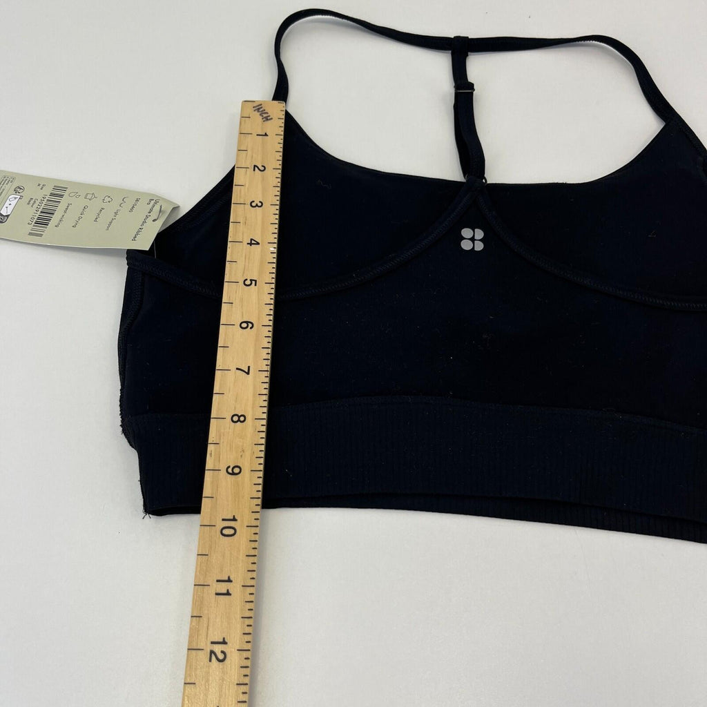 Sweaty Betty Ultimate Studio Ribbed Bra in Black size Medium