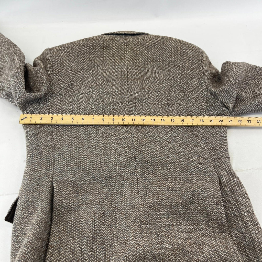 John Lewis Harris Tweed Herringbone Blazer Sport Coat Jacket Beige size 40R