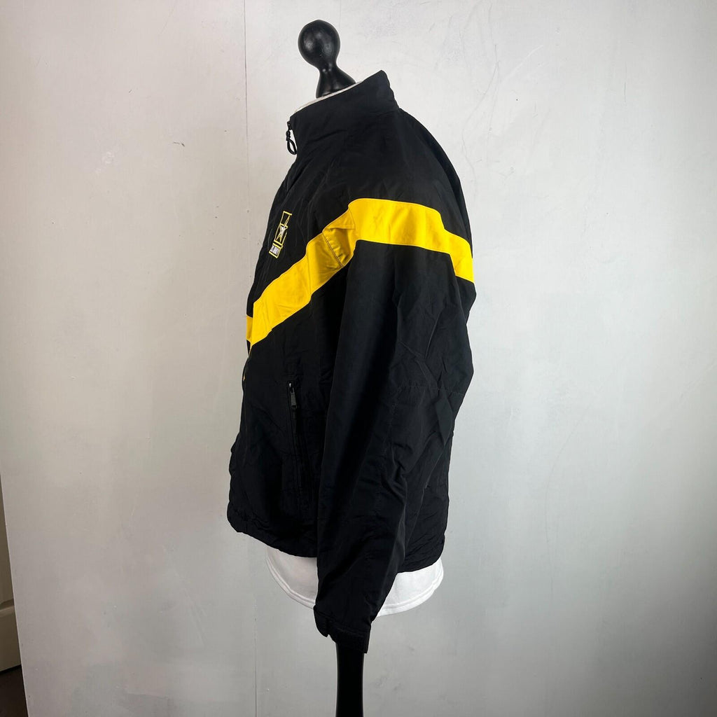 US Army Bomber Jacket in Black & Yellow Windbreaker US size Medium-Short