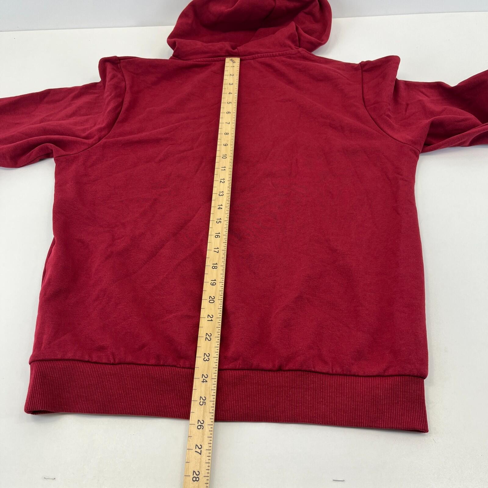 Fila Retro Men's Spellout Hoodie in Red size Small - Near Mint