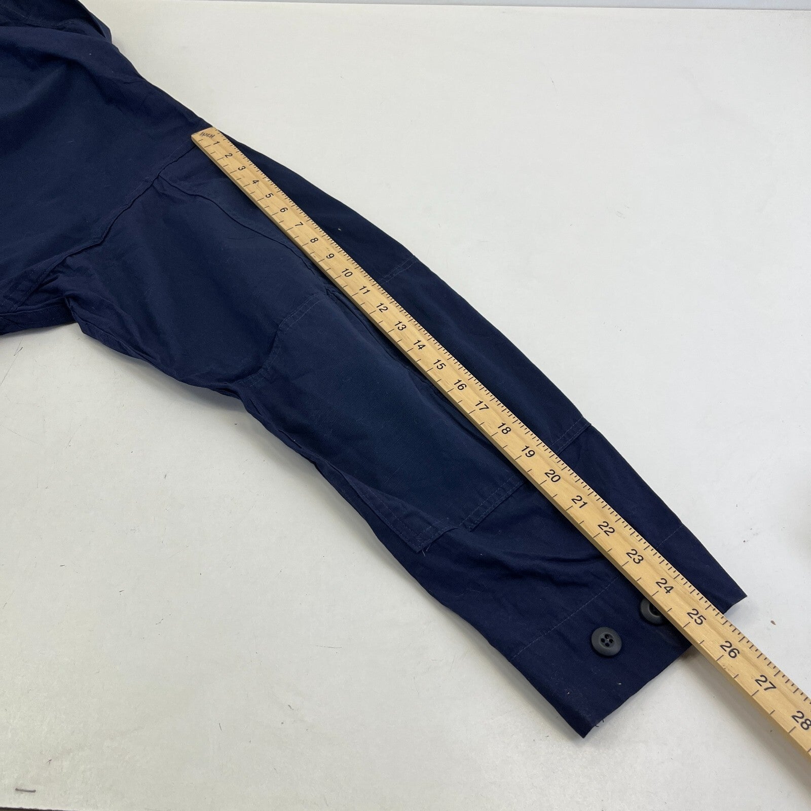 US Navy Chore Jacket Navy Blue Ripstop Workwear size XL-Regular