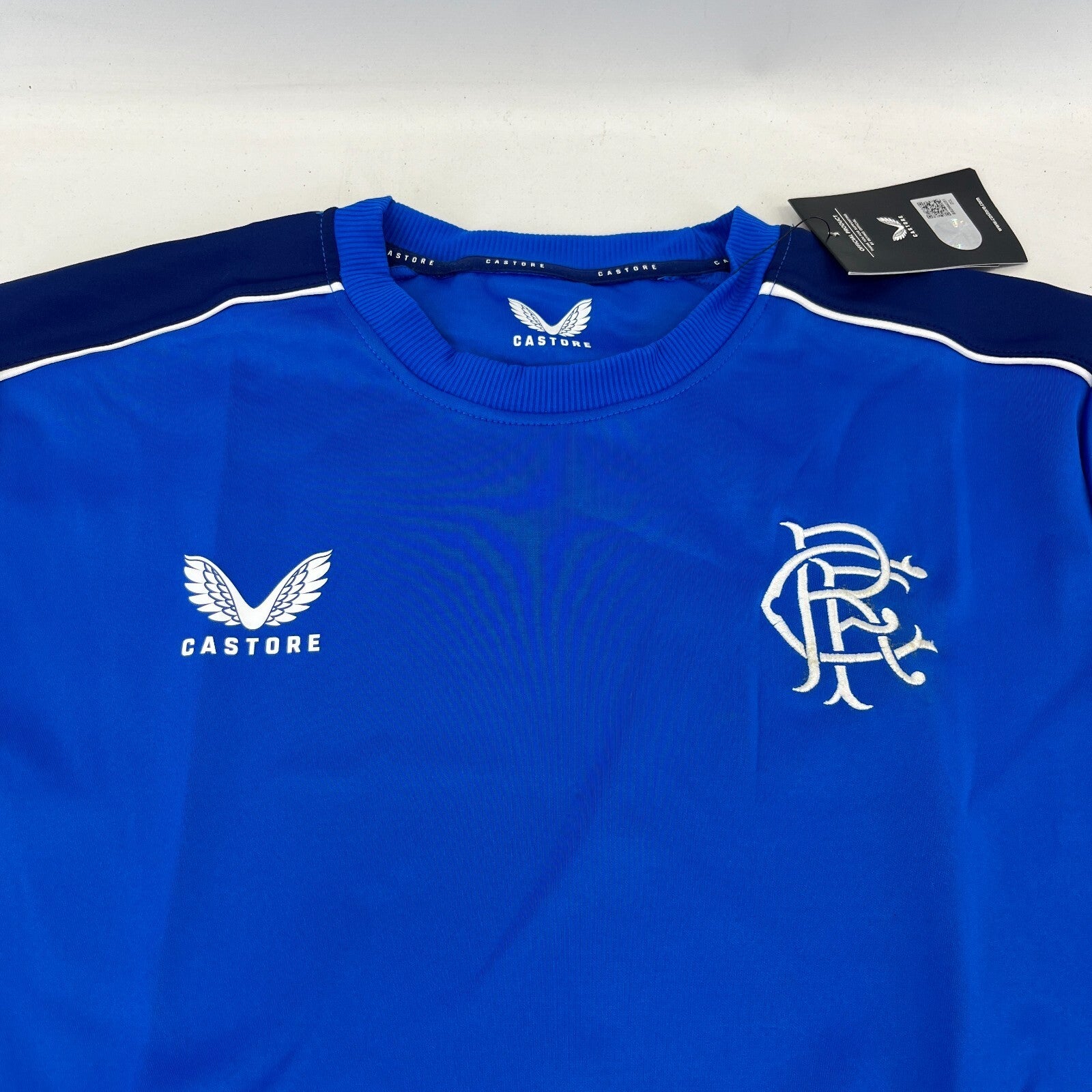 Castore Rangers FC Players Training Sweatshirt Blue and Navy Women's size 10
