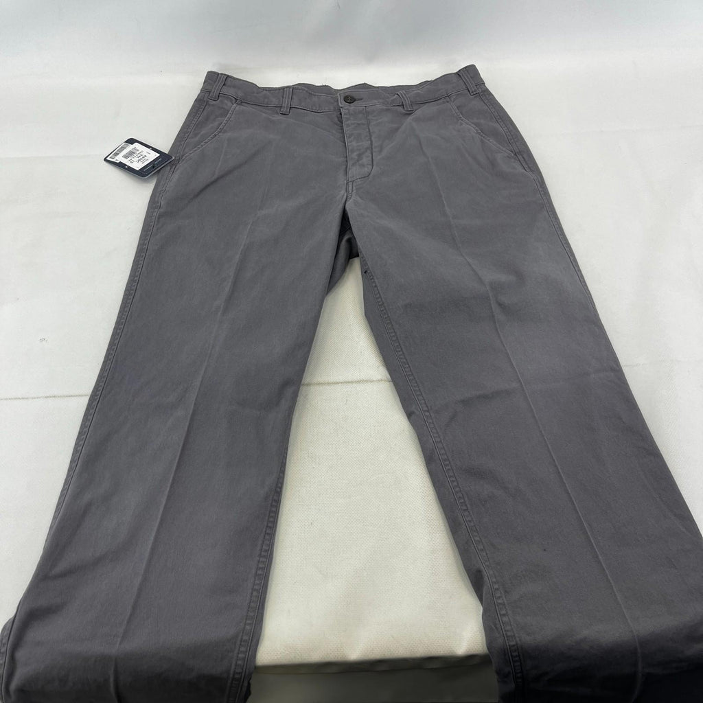 Brook Taverner Denver Chino Trousers in Grey Size 34L Cotton Stretch BNWT