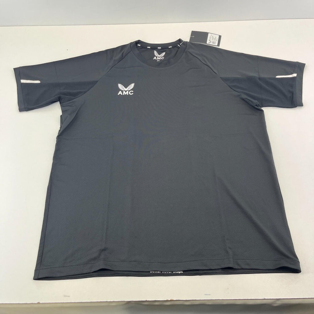 Castore AMC Mens Performance T-Shirt Tennis/Sports Black Short Sleeve size XL