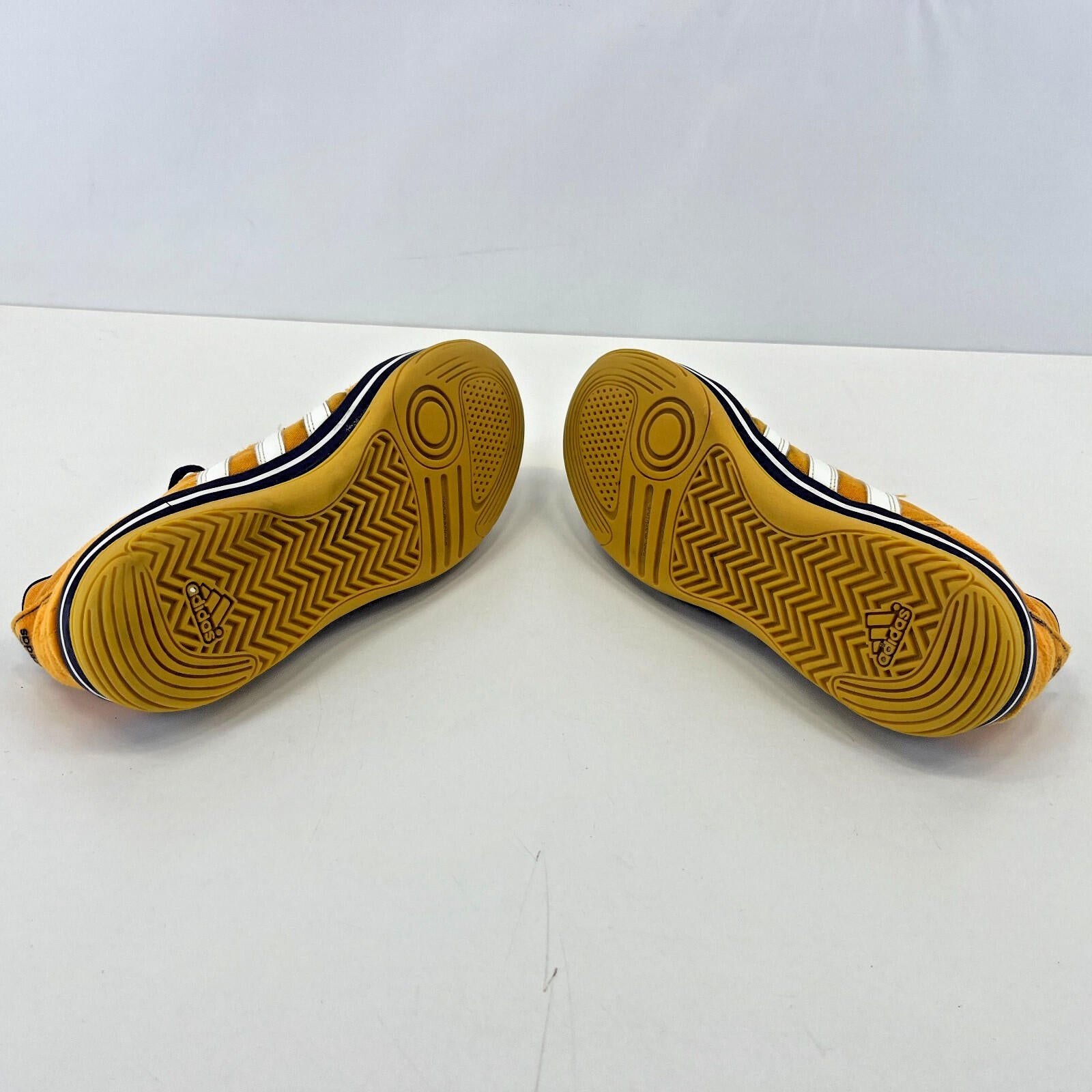 Rare Adidas Janeirinha Sala Indoor Football Trainers Shoes Yellow & Blue UK 7.5