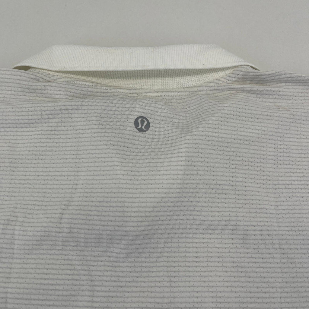 Lululemon Swiftly Tech Relaxed Fit Polo Shirt Top White  US 8 UK 12