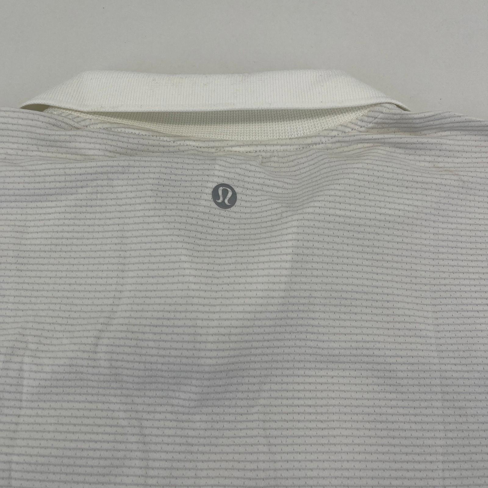 Lululemon Swiftly Tech Relaxed Fit Polo Shirt Top White  US 8 UK 12