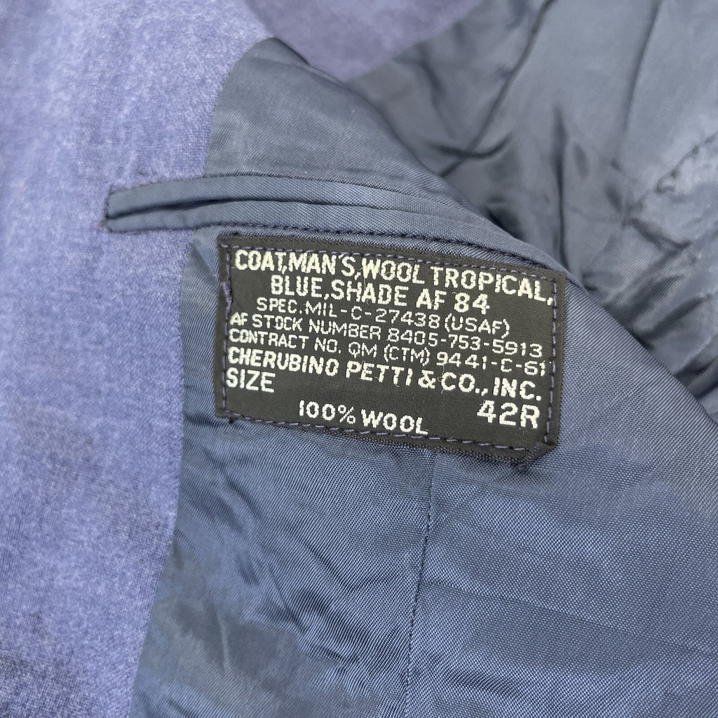 USAF Air Force Military Tropical Dress Uniform Blazer Jacket in Blue size 42R