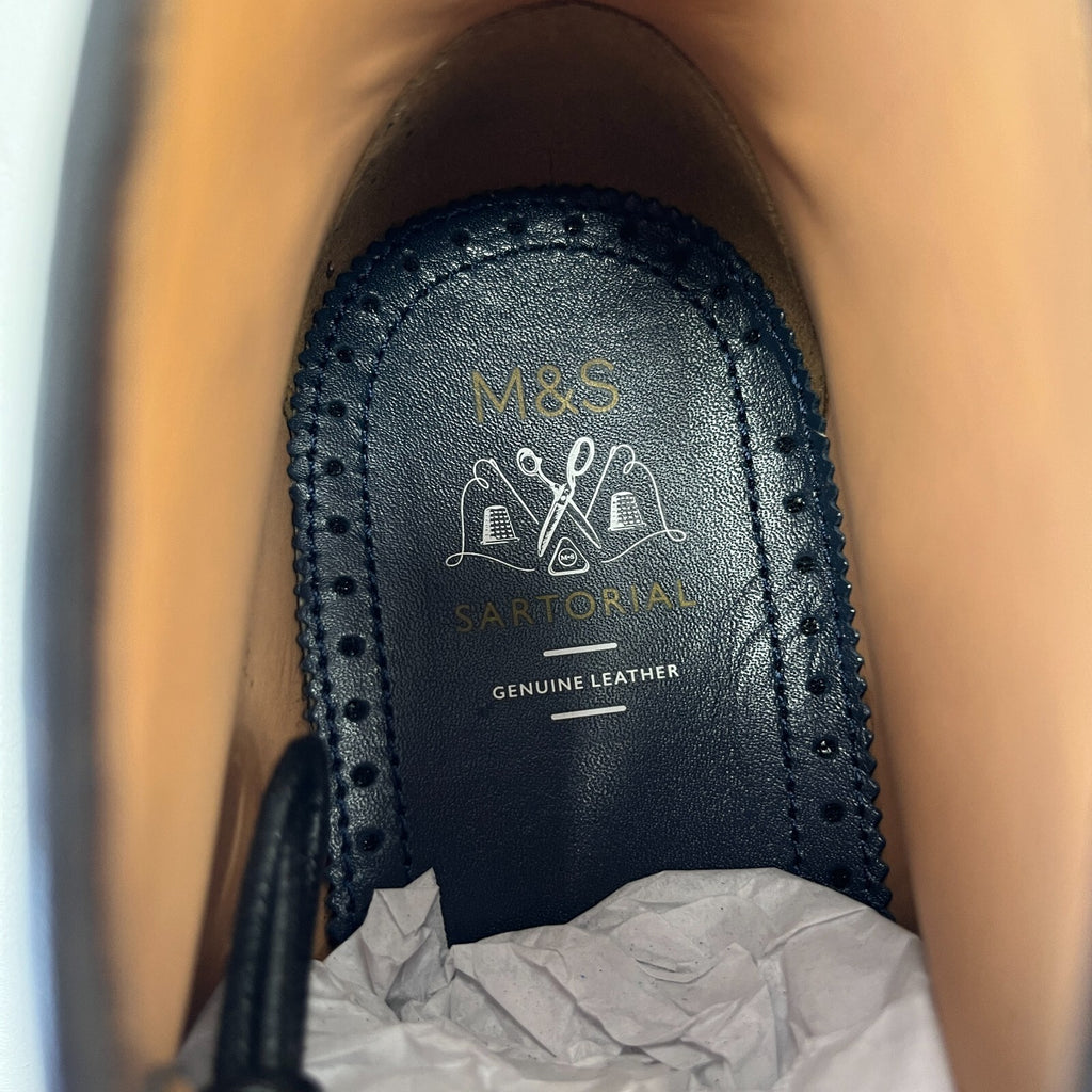 Marks & Spencer Sartorial Black Leather Smart Luxury Boots UK 8 RRP £120 New