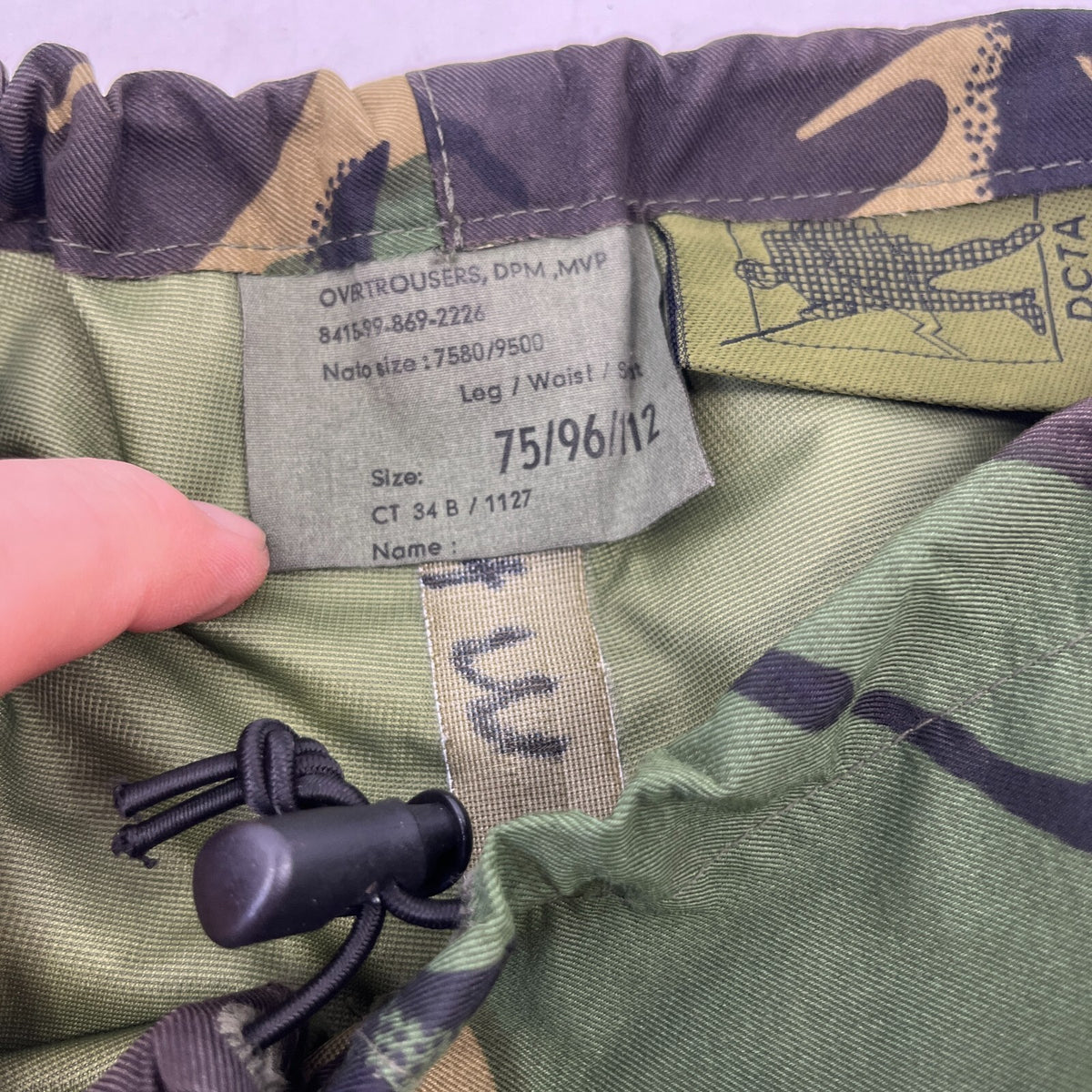 British Army Surplus DPM Gore-Tex Over Trousers Camo Waterproof size 75/96/112