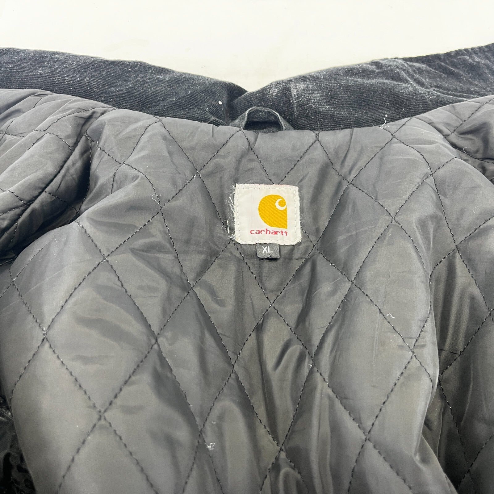 Carhartt Men’s Thermal Quilted Chore Jacket Black size XL VGC Americana
