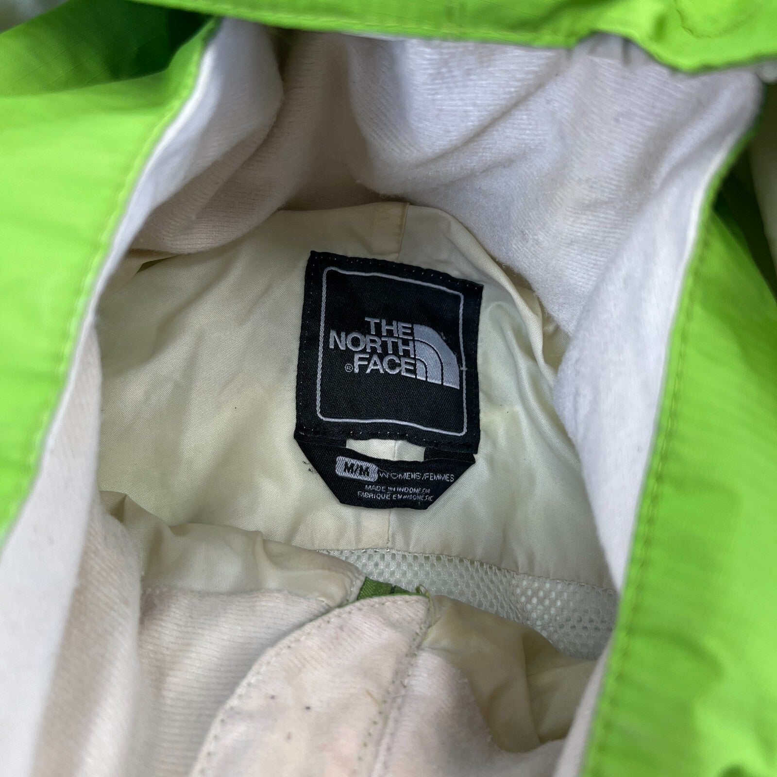 North Face Jacket Women's Medium Green Hyvent Windbreaker Hood Rain Coat Lady