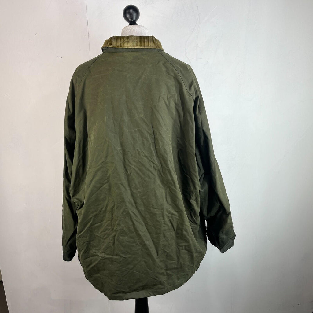 Decathlon Geologic Green Wax Jacket Size 3XL w/ Poachers Pocket Hunting Shooting