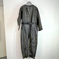 Super Rare Post WWII Military Motorcycle 1 Piece Leather Suit with Belt