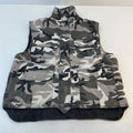 Men's Snow Camouflage Cargo Padded Quilted Gilet Body Warmer size M Fishing Wear