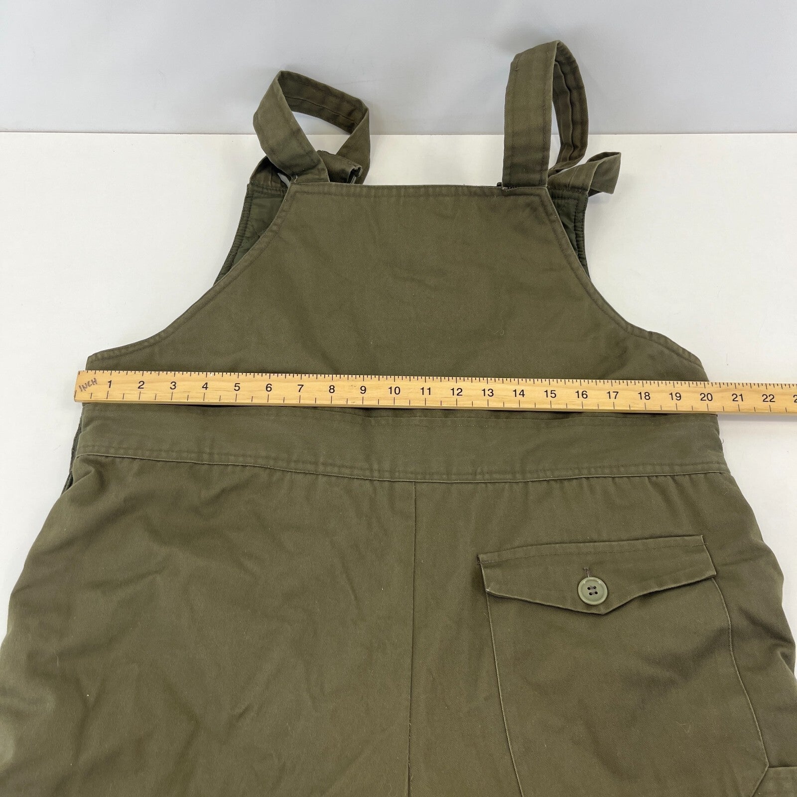 West Side Quilted Workwear Dungarees Green Overalls Bib & Brace size 54 Farmer