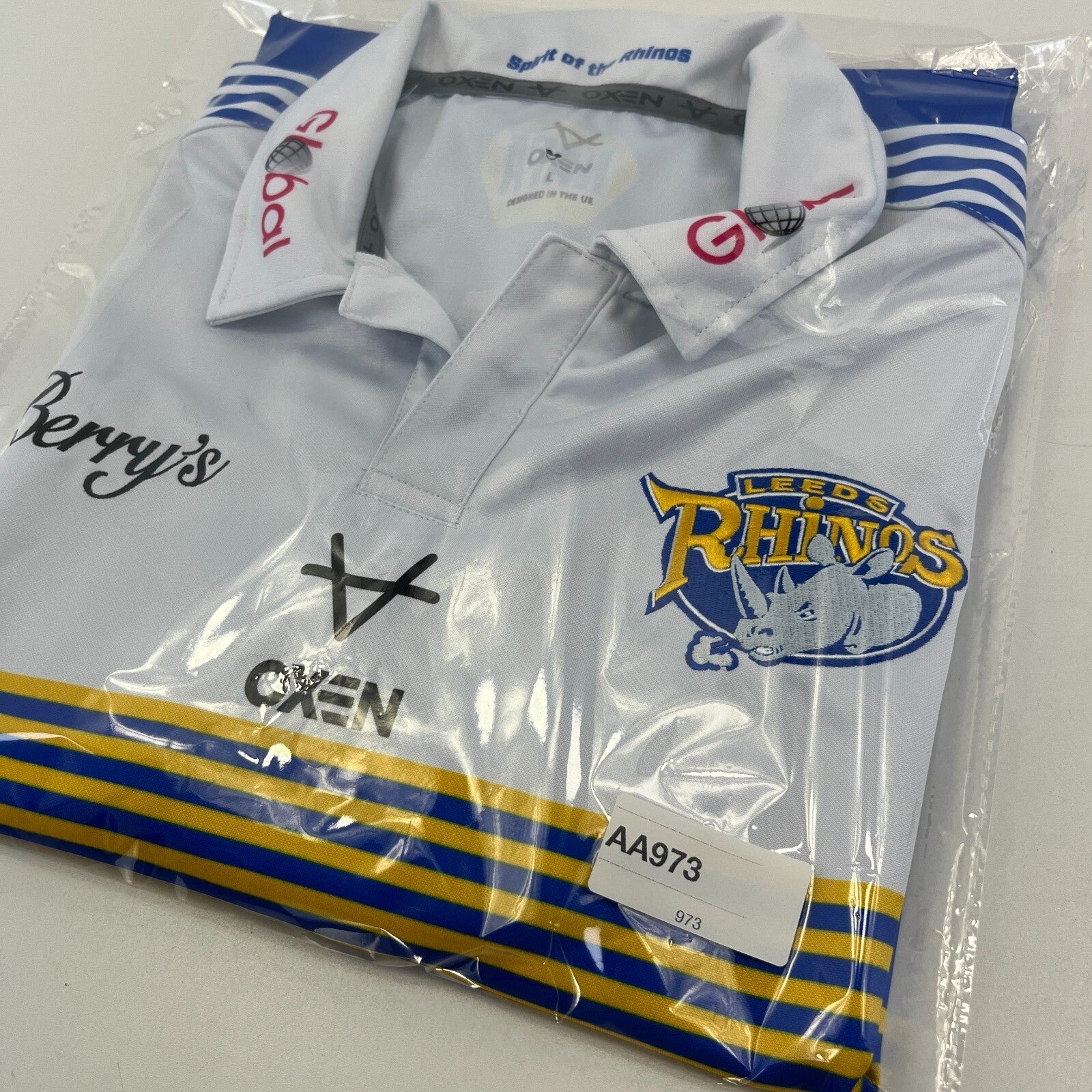 Leeds Rhinos 2021 Home Shirt Rugby League Oxen Jersey size Large