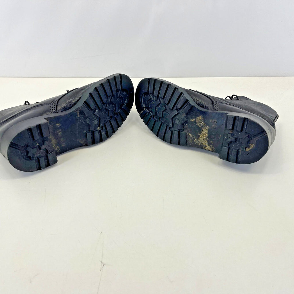 Vintage British Military Black Parade Boots with Capped Toe size 6 M