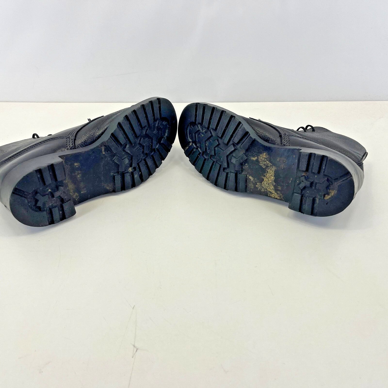 Vintage British Military Black Parade Boots with Capped Toe size 6 M