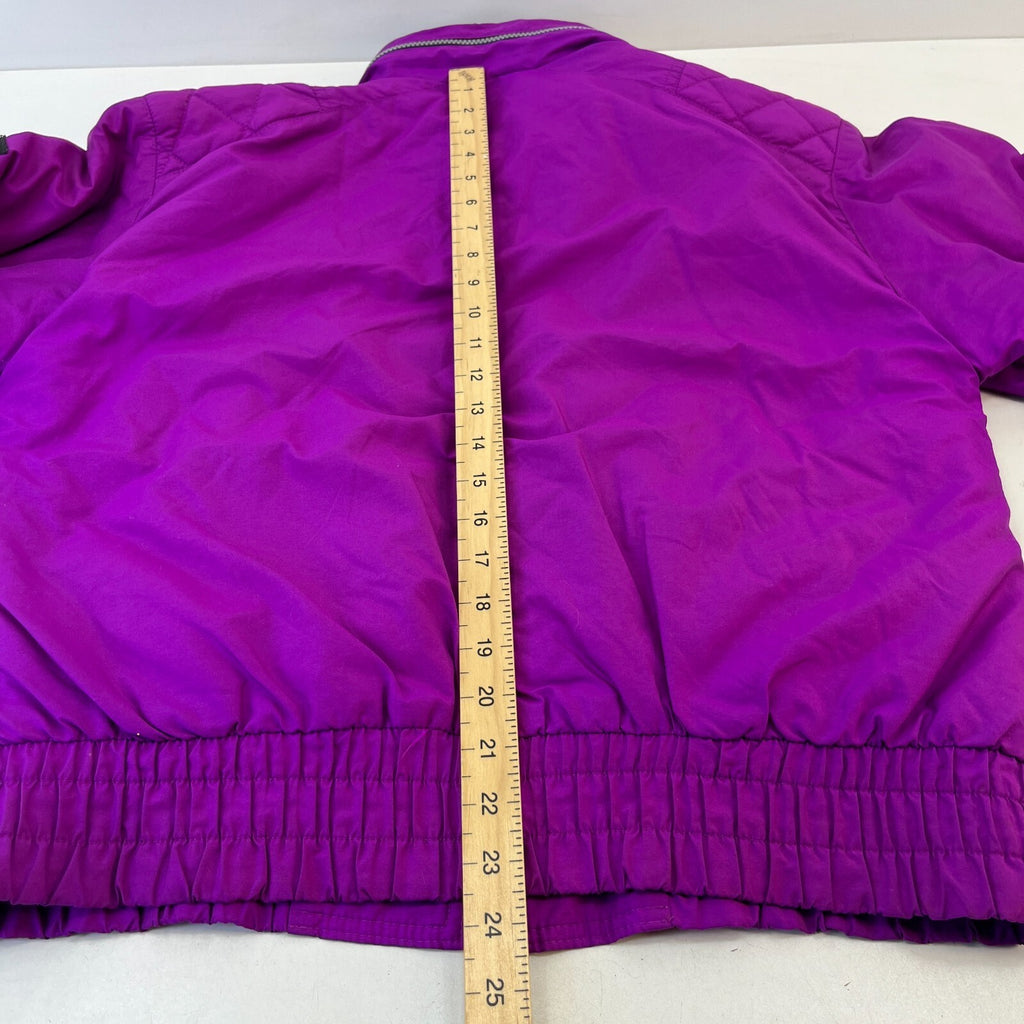 Skiss Women's Vintage Ski Jacket Made in France EU size 40 Pink & Blue - P2P 22"