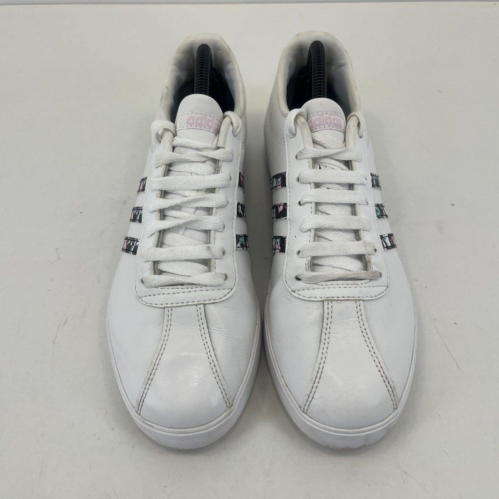 Adidas Ortholite Float Ladies White Trainers with Floral Stripes size UK 8 EU 42
