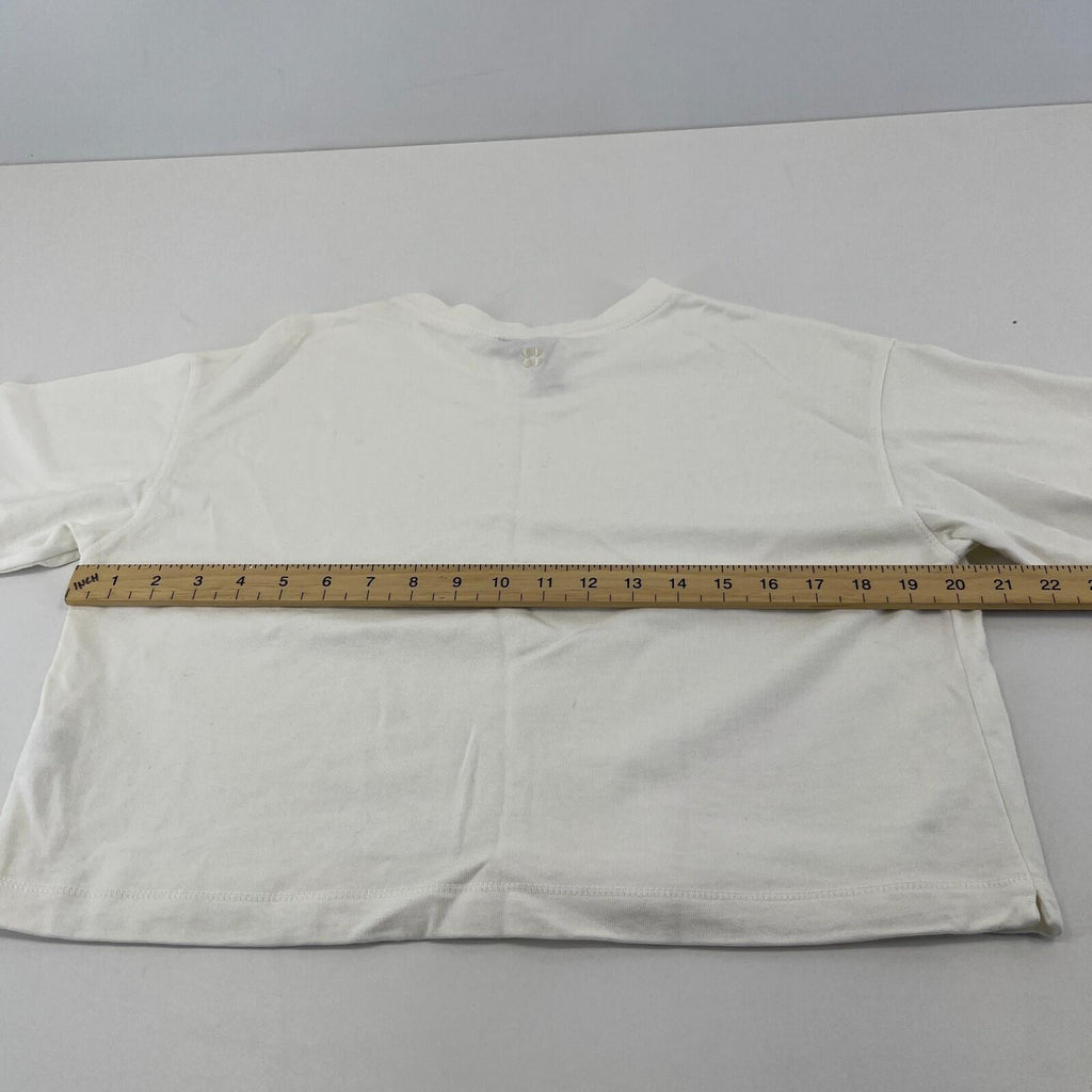 Sweaty Betty Women's After Class Short Sleeve Sweatshirt in White size XS - NWOT