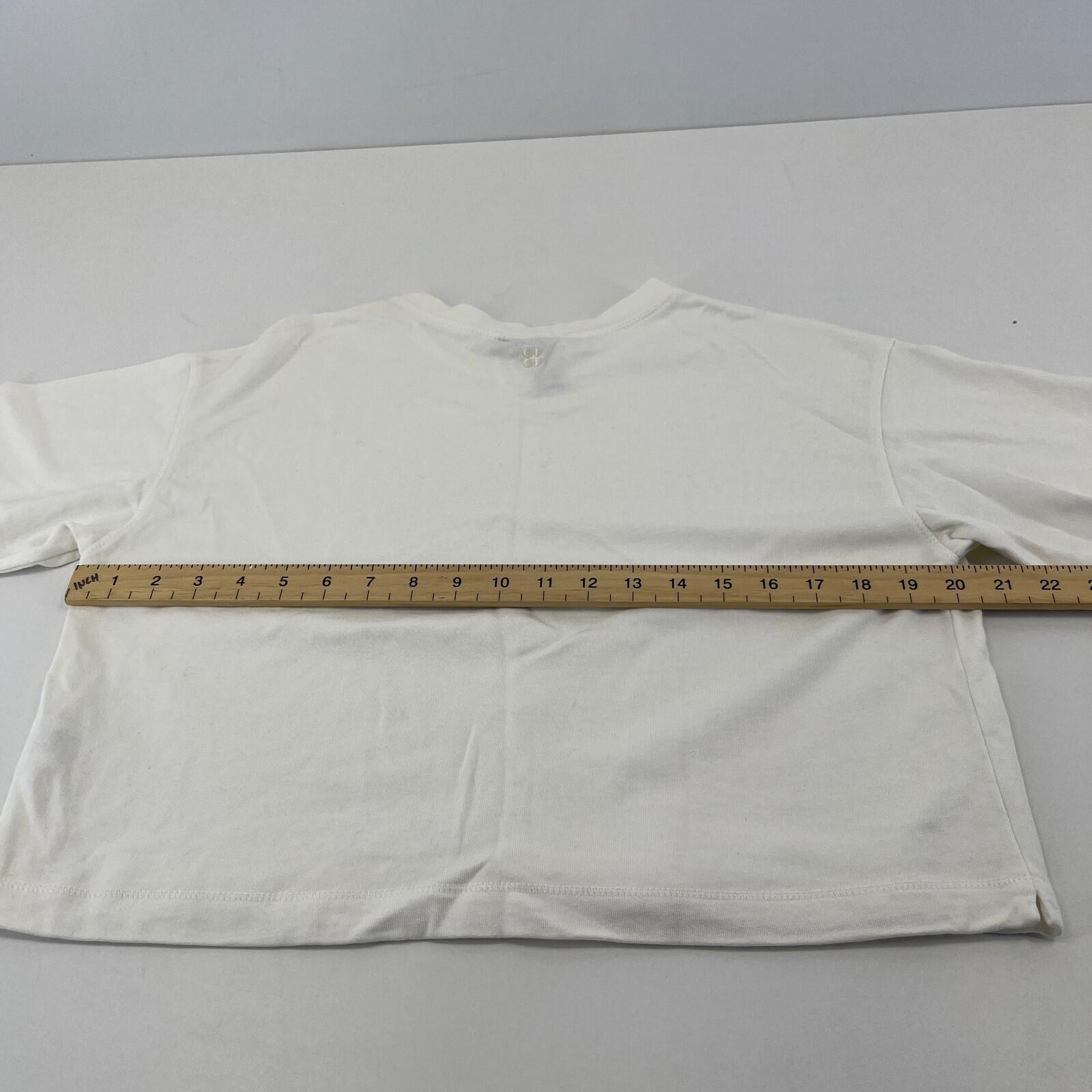 Sweaty Betty Women's After Class Short Sleeve Sweatshirt in White size XS - NWOT
