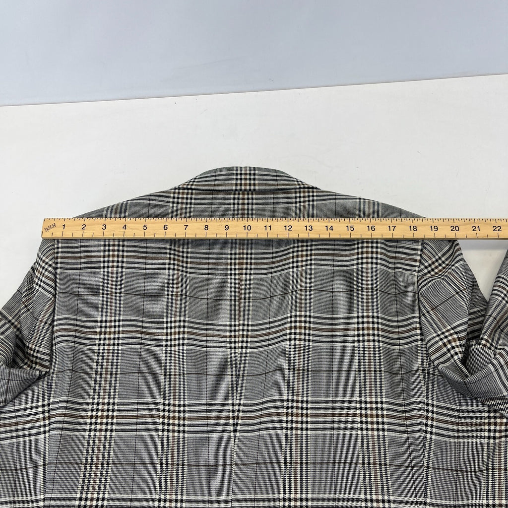 Next Tailoring Men's Grey Check Suit 44L Dark Grey W36 L31 Trousers Skinny Fit