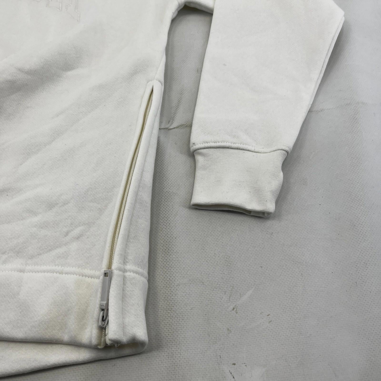 Bench Women's Hoodie Sweatshirt in White with Spellout size 8 Loose Fit - New