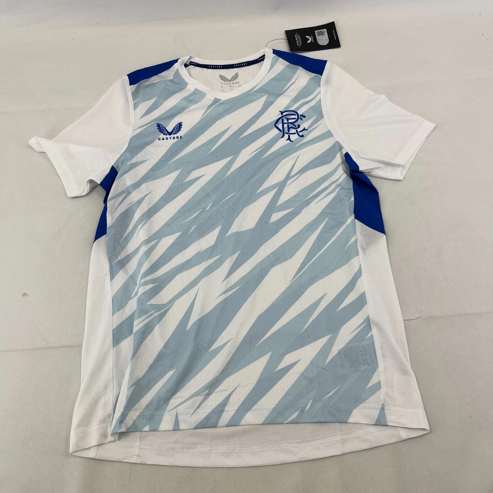 Rangers FC Team Football Club Kids Matchday Shirt size Junior XL White/Blue