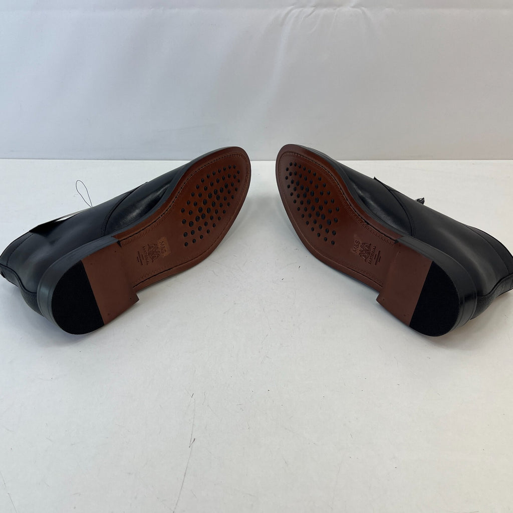 Marks and Spencer Sartorial Black Leather Smart Luxury Boots UK 12 RRP £120 New