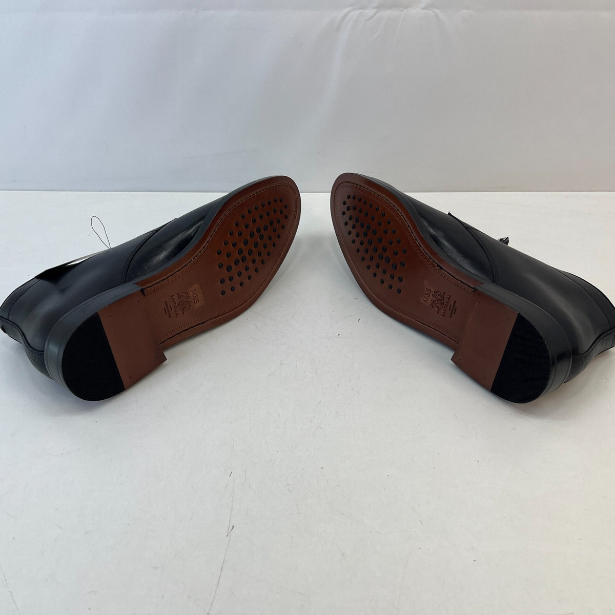 Marks and Spencer Sartorial Black Leather Smart Luxury Boots UK 12 RRP £120 New