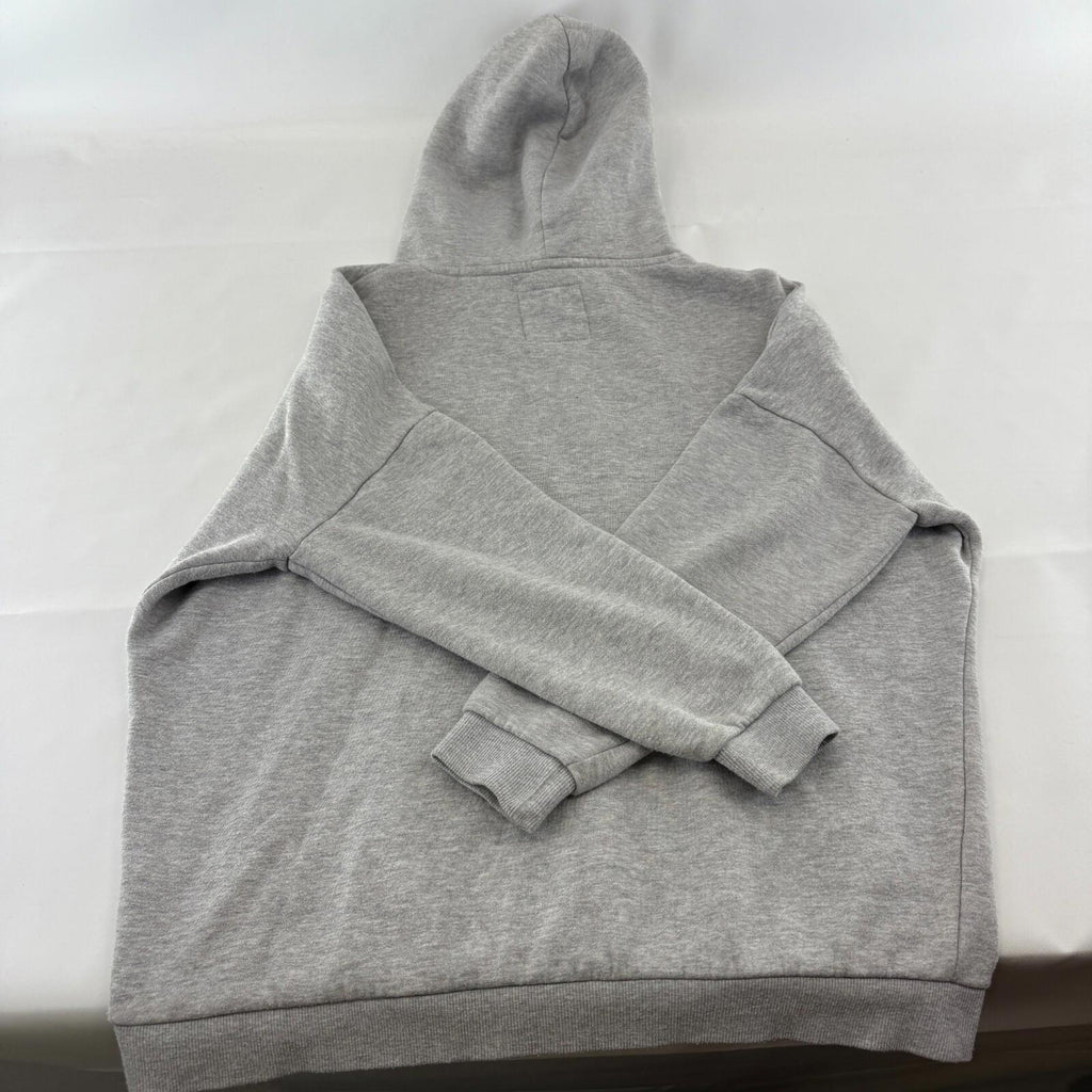 Superdry Limited Women's Sports Hoodie Grey Spell-Out Pullover UK 12 Baggy Fit