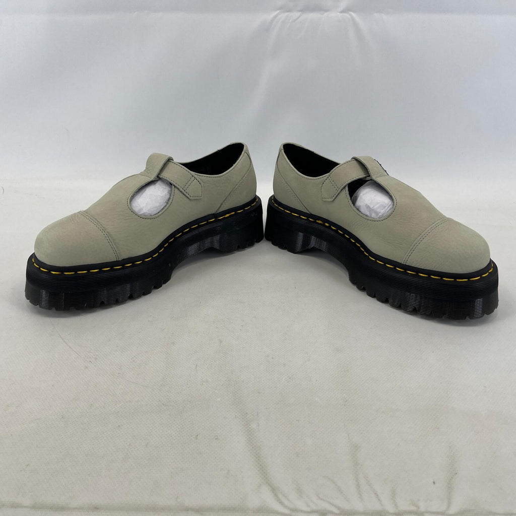 Dr. Martens Bethan Nubuck Leather Platform Mary Jane Shoes UK 8 EU42 Mint Green
