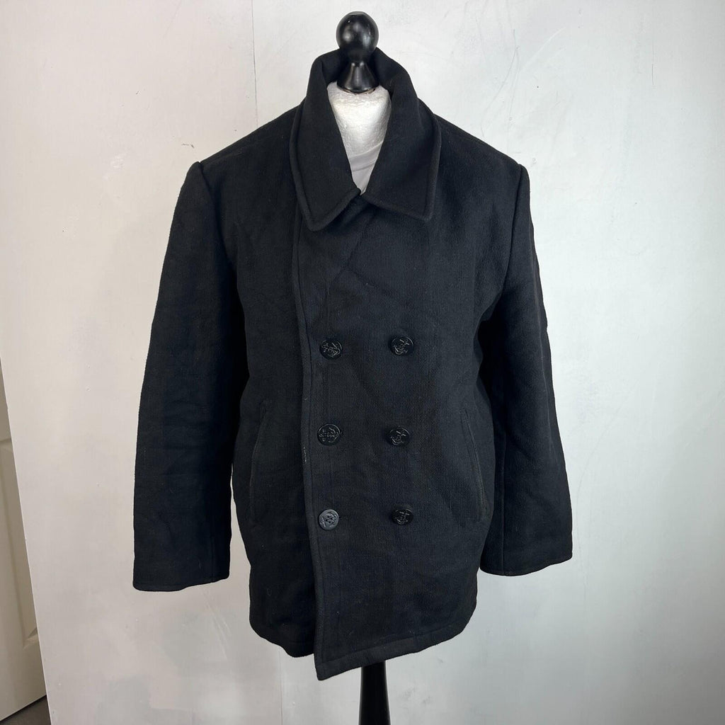 Genuine US Navy Black Wool Deck Jacket size XL Mil-Tec Formal Military
