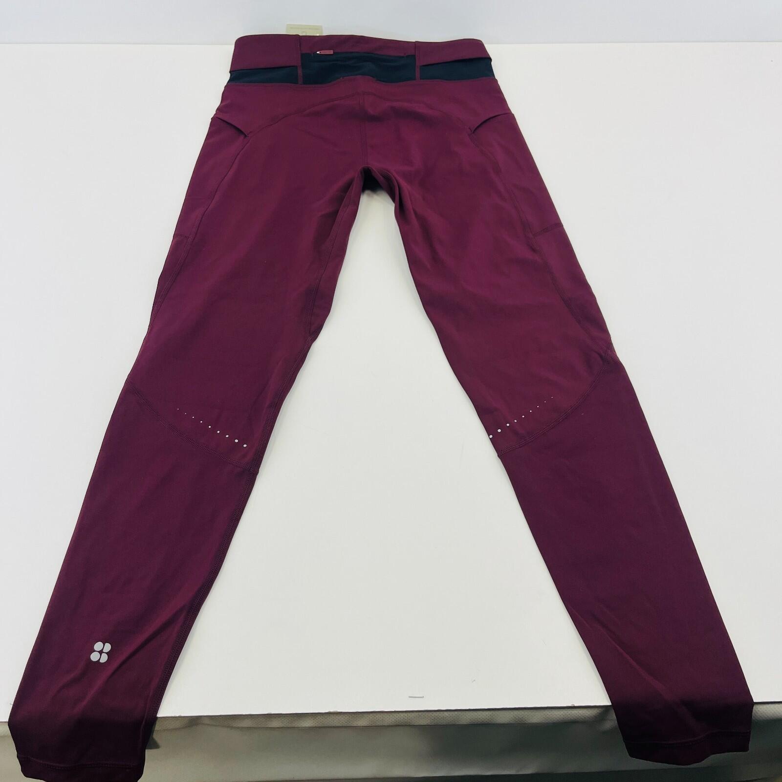 Sweaty Betty Ultimate Run Full Length Leggings in Garnet Red size Medium - New