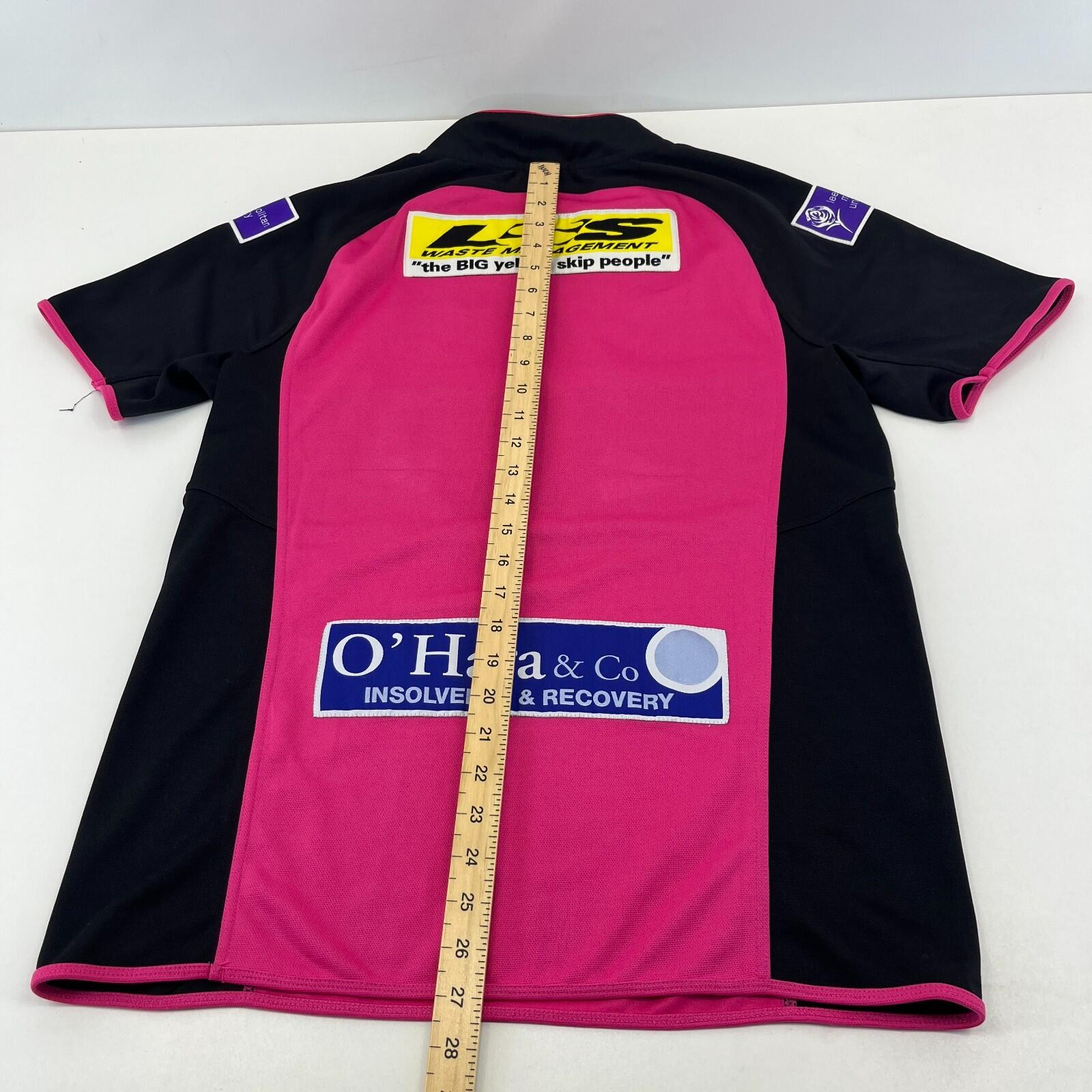 Leeds Rhinos Rugby League Shirt 2013 Away Pink Size Large Jersey ISC size M