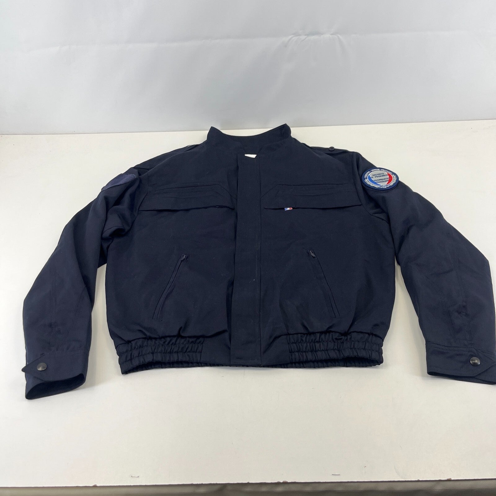 French Police Security Services Navy Blue Uniform Bomber Jacket size 96-100M (UK Large)