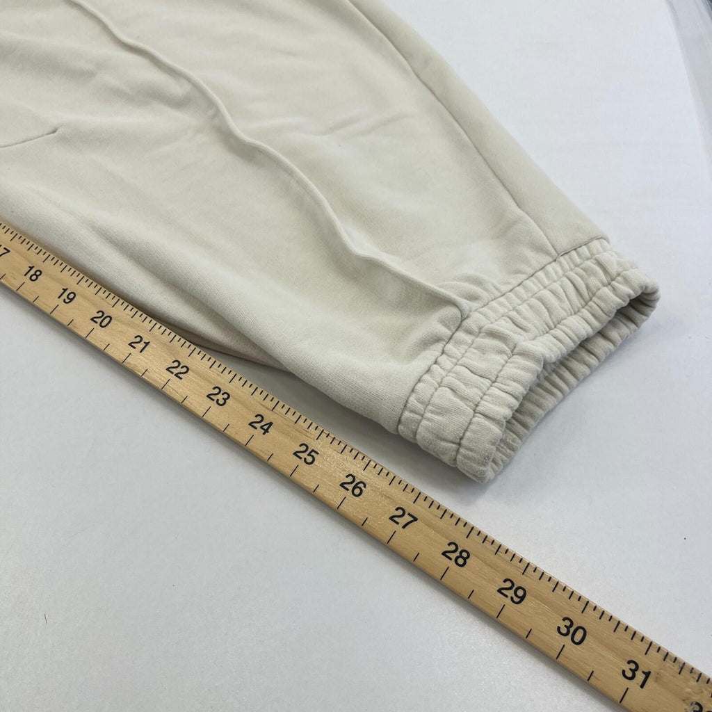 M&S Ladies Goodmove Parachute Joggers Cuffed Trousers Pants Cream UK size 24 New