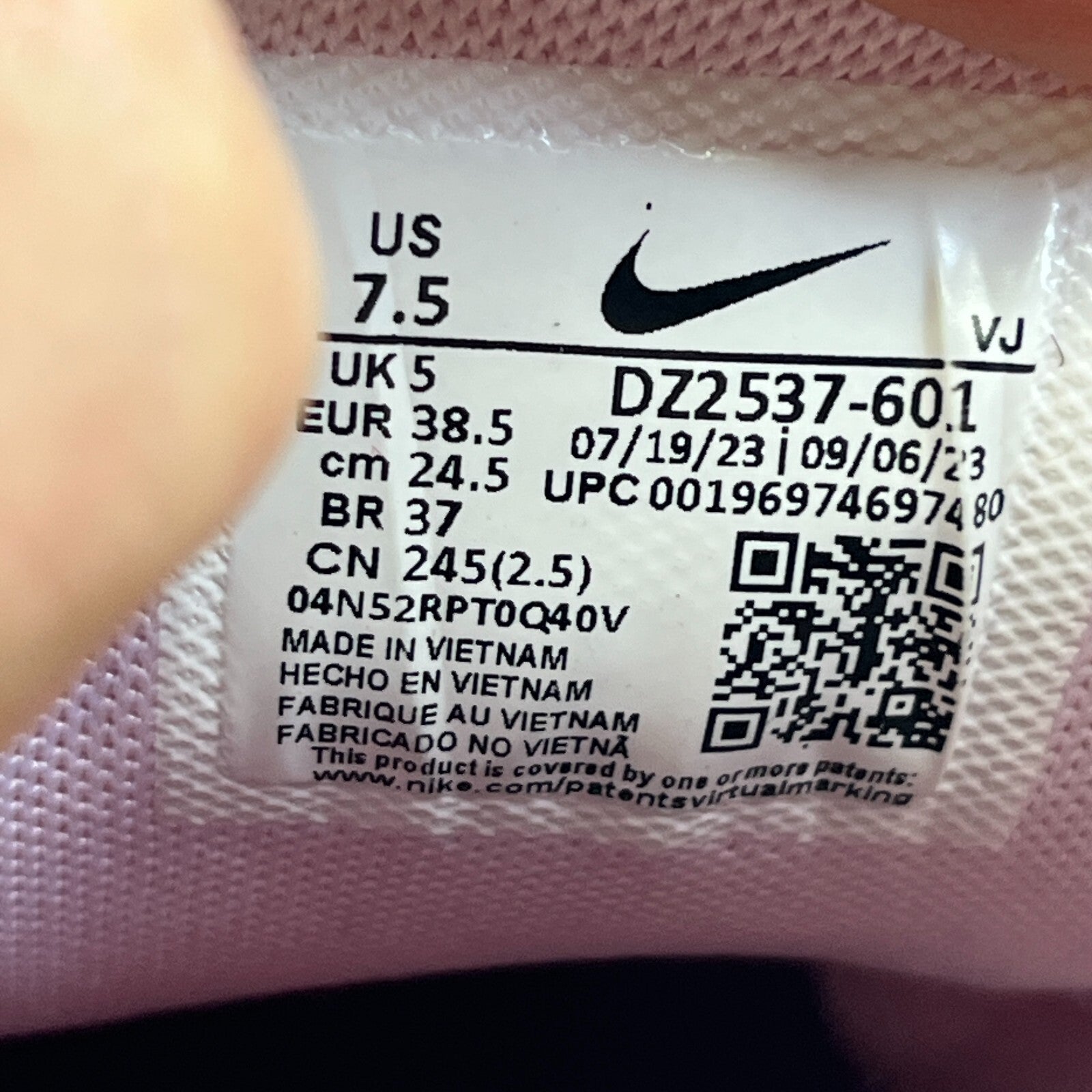 Nike Metcon 9 Baby Pink Women's Trainers size UK 5 EU 38.5 - DZ2537-601