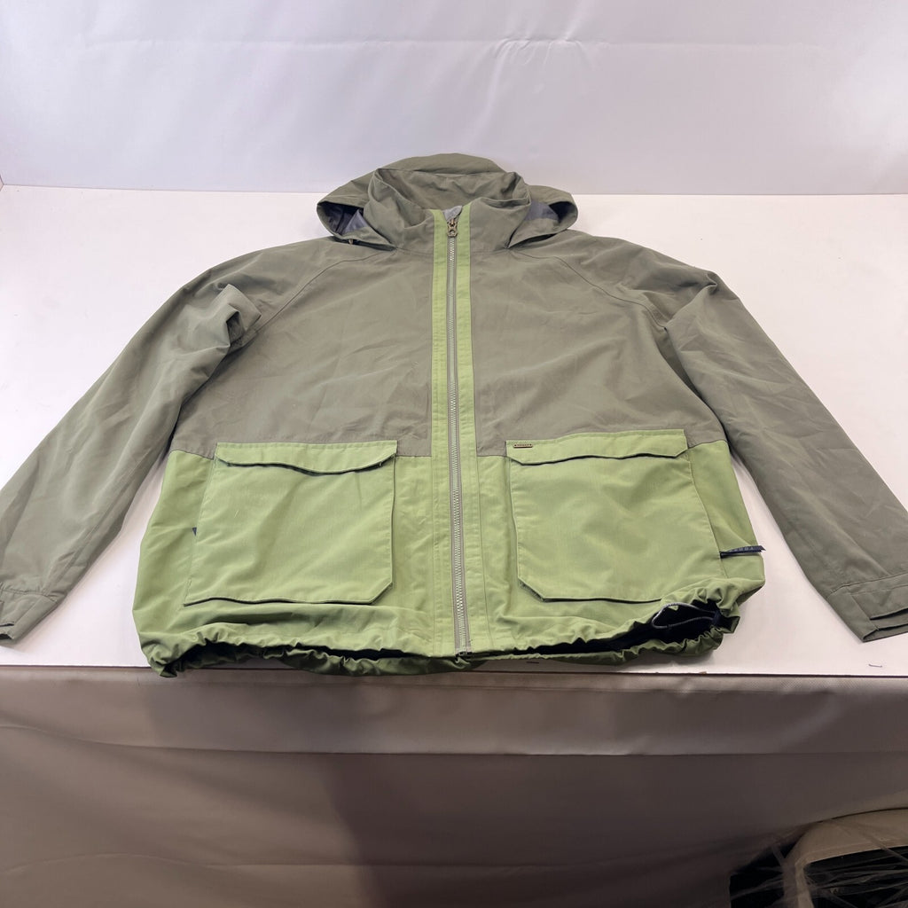 TOG24 Mens Waterproof Hiking Jacket with Stow Hood size 2XL Green Coat Outdoor