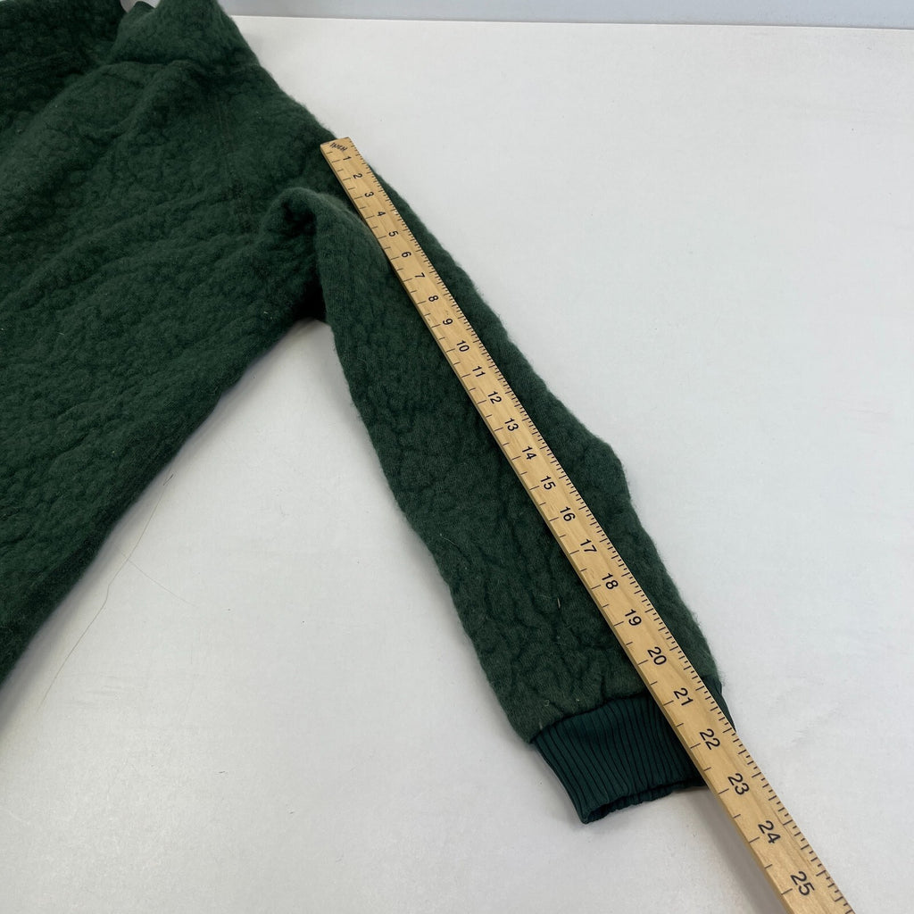 Vintage Dutch Army Fleece Jacket Olive Green size Medium